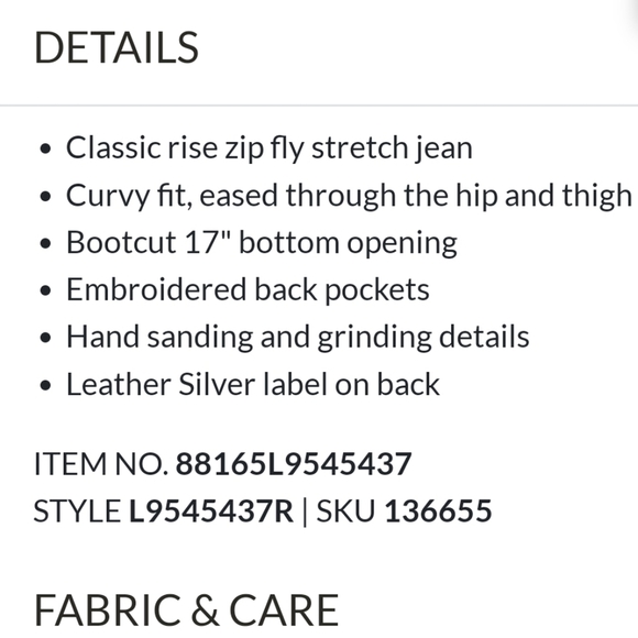 NEW Silver Jeans Co. Natsuki Jeans Bootcut Classic Womens Bohemian Western Chic - Picture 15 of 16